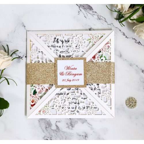 Invitation Card Wedding Card Design Laser Cut Paper Tape Greeting Card Customization